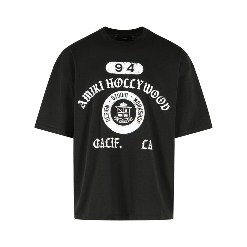 Amiri Collegiate T-Shirt In Black Cotton Men